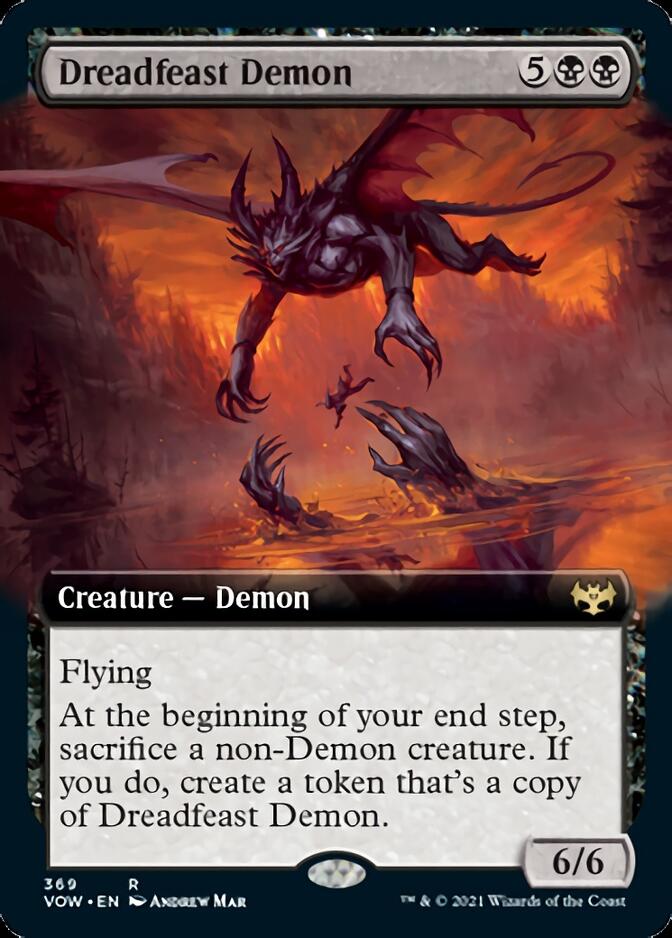 Dreadfeast Demon (Extended Art) [Innistrad: Crimson Vow] | Odin's Place