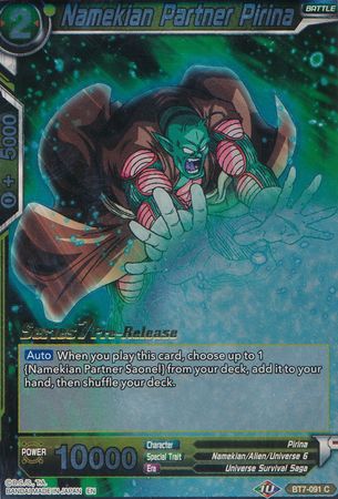 Namekian Partner Pirina (BT7-091_PR) [Assault of the Saiyans Prerelease Promos] | Odin's Place