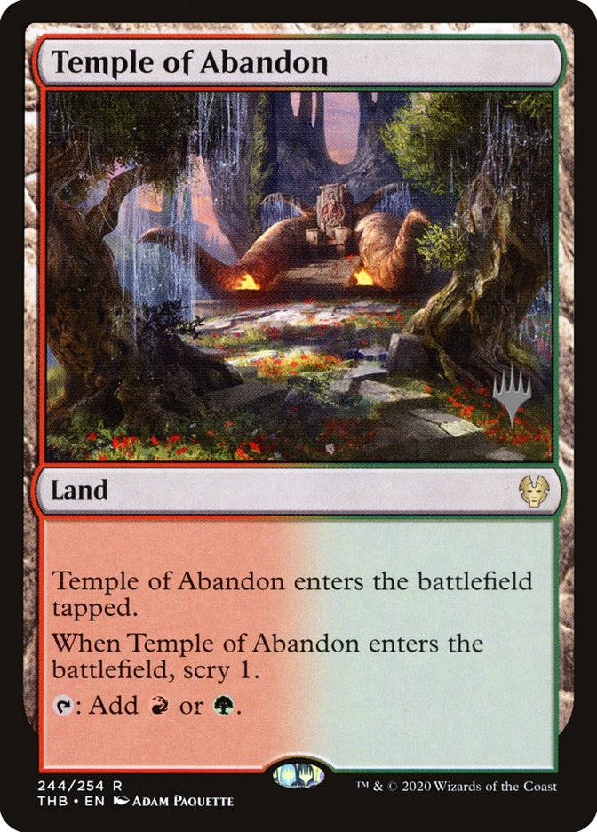 Temple of Abandon (Promo Pack) [Theros Beyond Death Promos] | Odin's Place