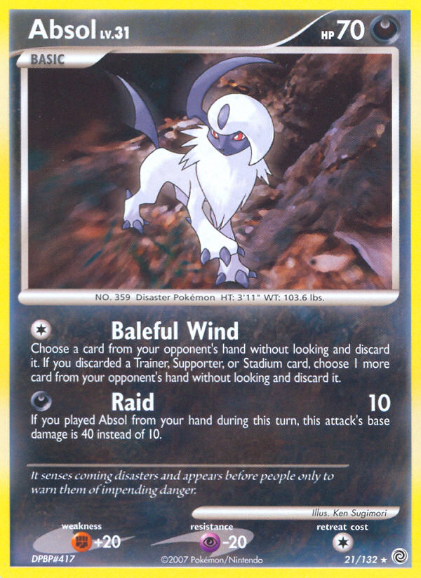 Absol (21/132) [Diamond & Pearl: Secret Wonders] | Odin's Place