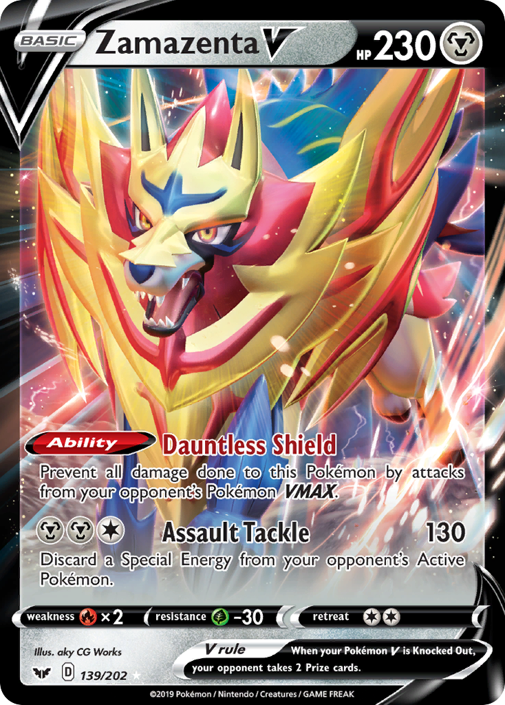 Zamazenta V (139/202) [Sword & Shield: Base Set] | Odin's Place