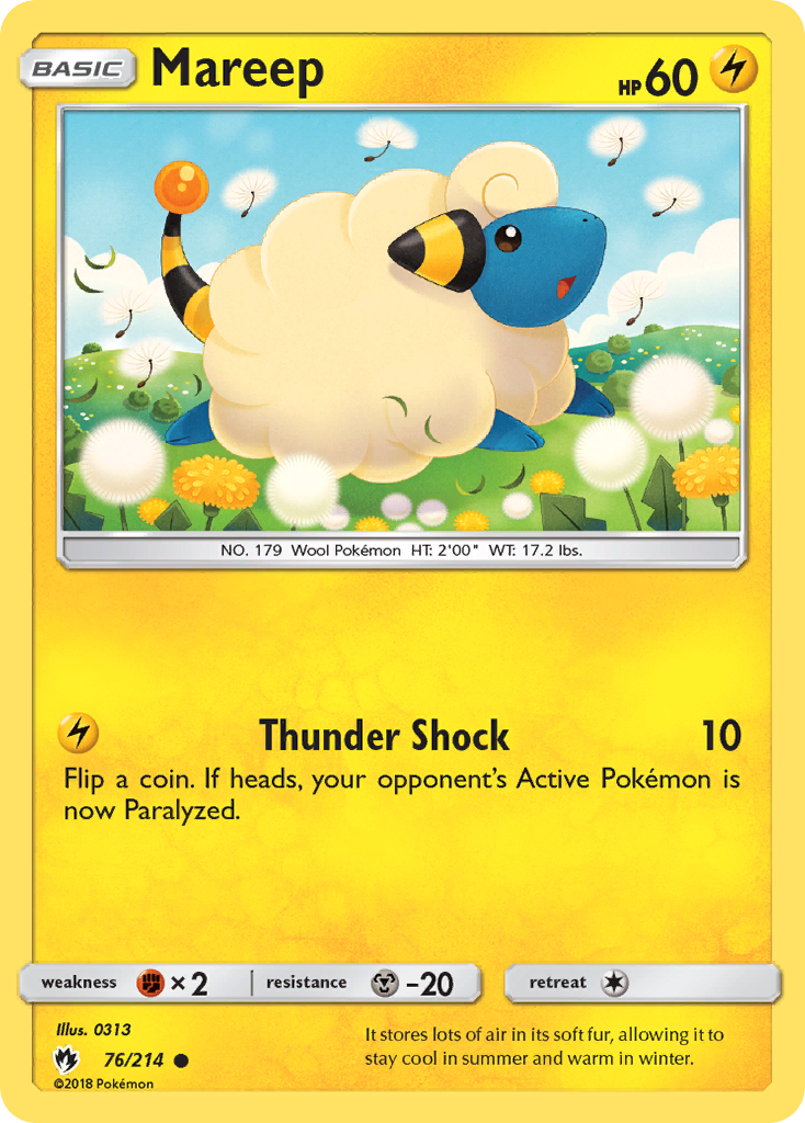 Mareep (76/214) [Sun & Moon: Lost Thunder] | Odin's Place