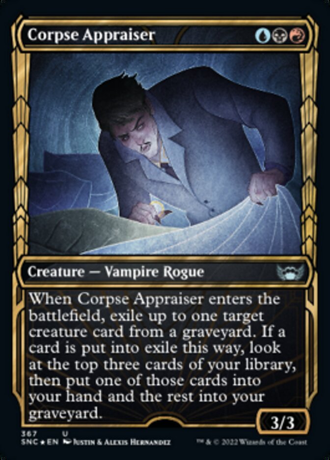 Corpse Appraiser (Showcase Golden Age Gilded Foil) [Streets of New Capenna] | Odin's Place