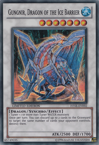 Gungnir, Dragon of the Ice Barrier [H5SE-EN002] Super Rare | Odin's Place