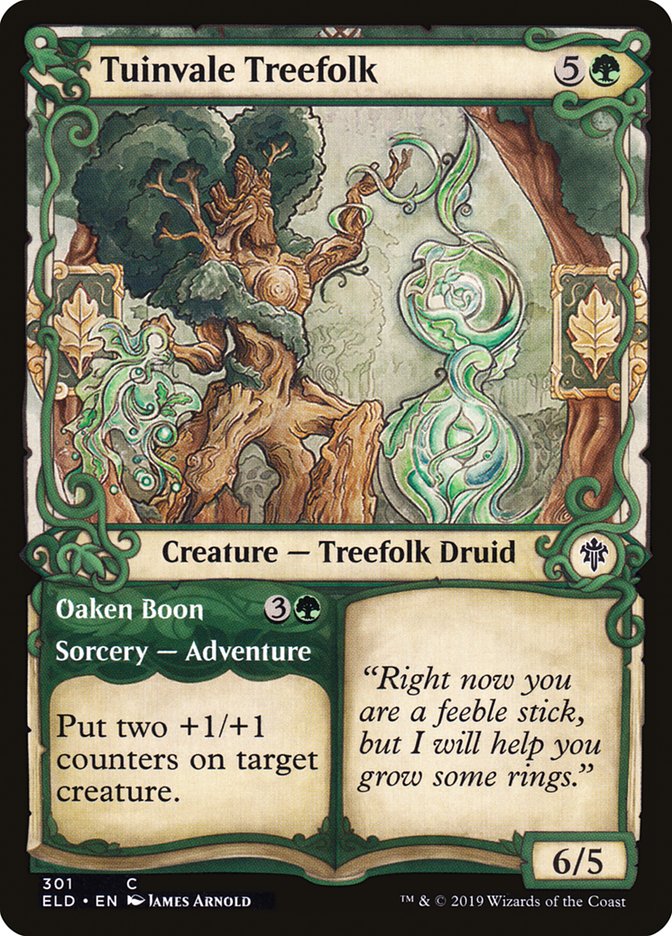 Tuinvale Treefolk // Oaken Boon (Showcase) [Throne of Eldraine] | Odin's Place