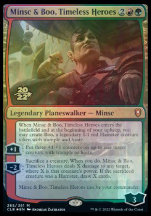 Minsc & Boo, Timeless Heroes [Commander Legends: Battle for Baldur's Gate Prerelease Promos] | Odin's Place