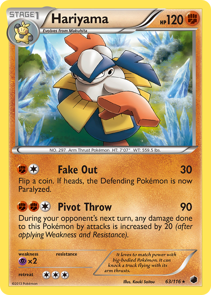 Hariyama (63/116) [Black & White: Plasma Freeze] | Odin's Place
