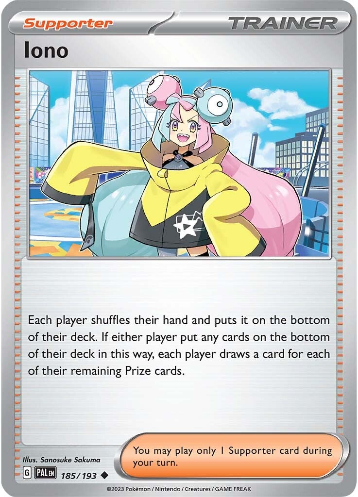 Iono (185/193) [Scarlet & Violet: Paldea Evolved] | Odin's Place