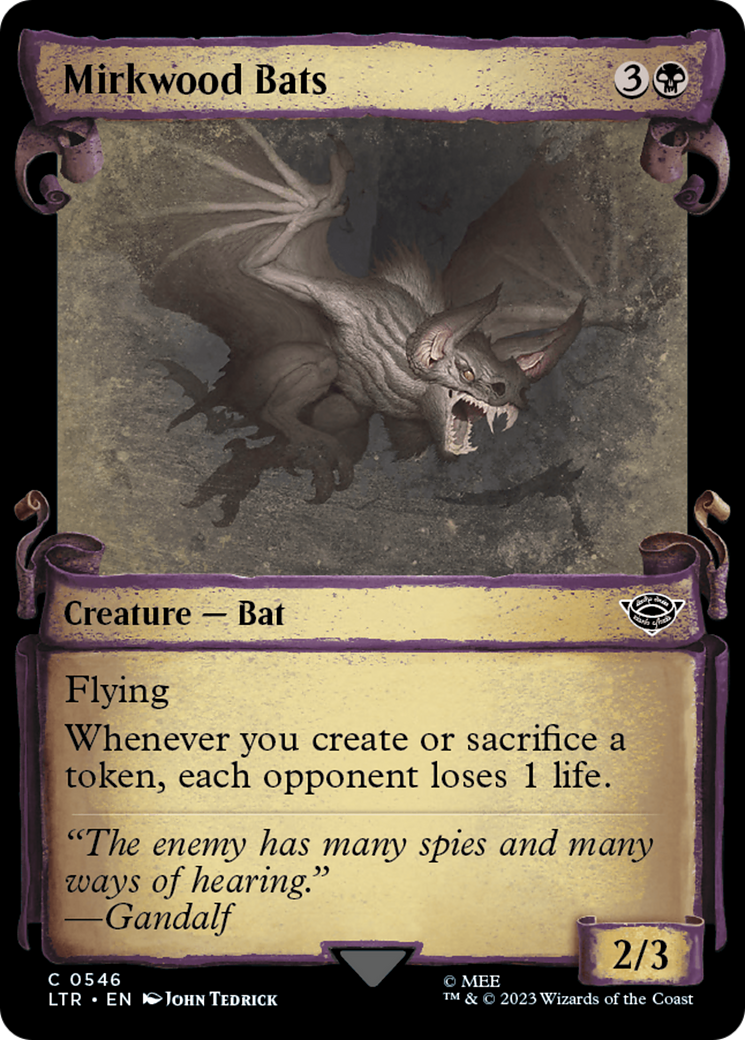 Mirkwood Bats [The Lord of the Rings: Tales of Middle-Earth Showcase Scrolls] | Odin's Place