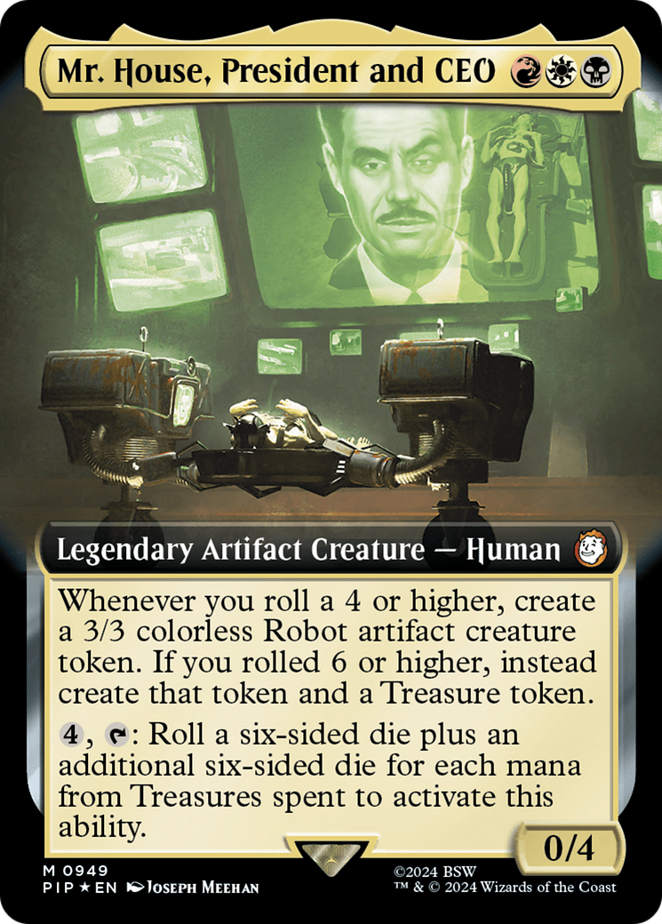 Mr. House, President and CEO (Extended Art) (Surge Foil) [Fallout] | Odin's Place