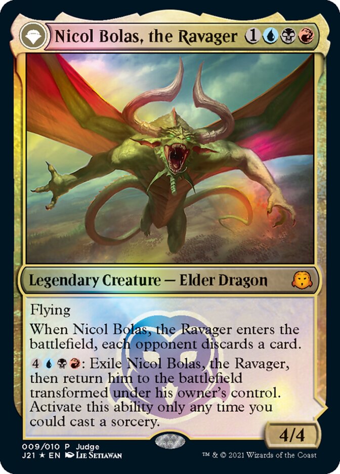 Nicol Bolas, the Ravager // Nicol Bolas, the Arisen [Judge Gift Cards 2021] | Odin's Place