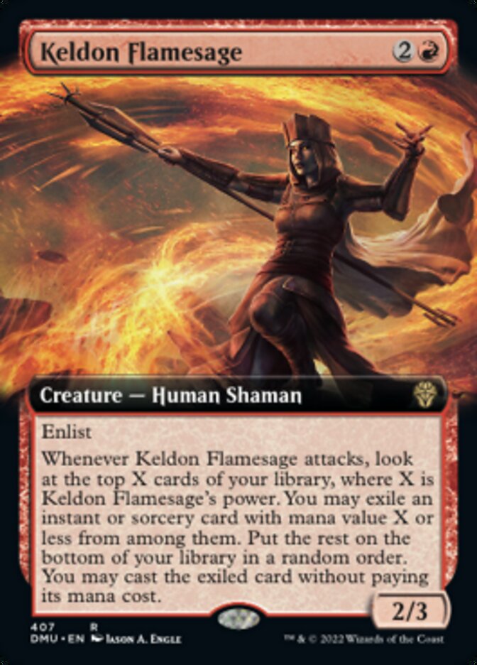 Keldon Flamesage (Extended Art) [Dominaria United] | Odin's Place