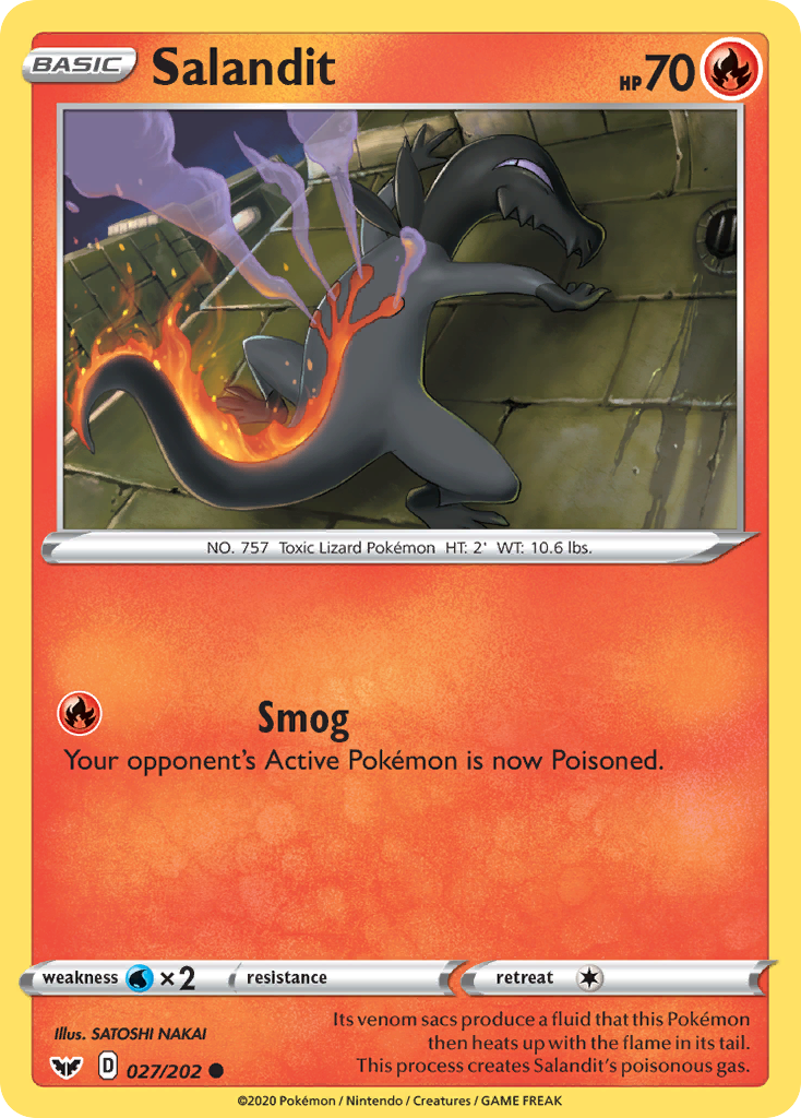Salandit (027/202) [Sword & Shield: Base Set] | Odin's Place