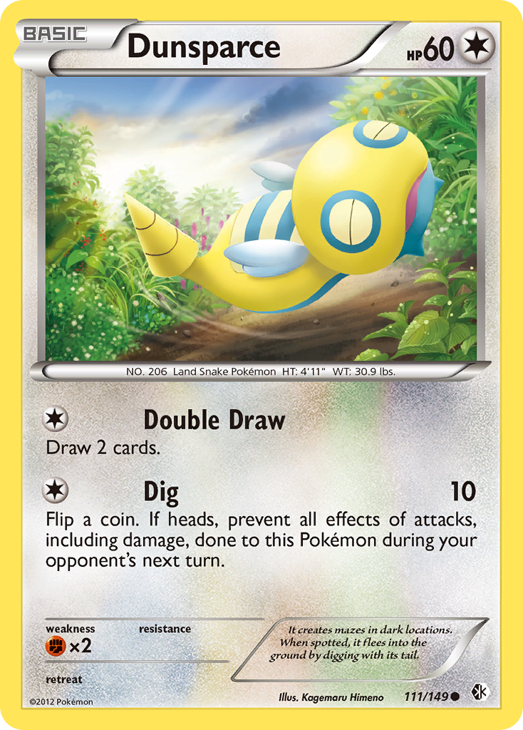 Dunsparce (111/149) [Black & White: Boundaries Crossed] | Odin's Place
