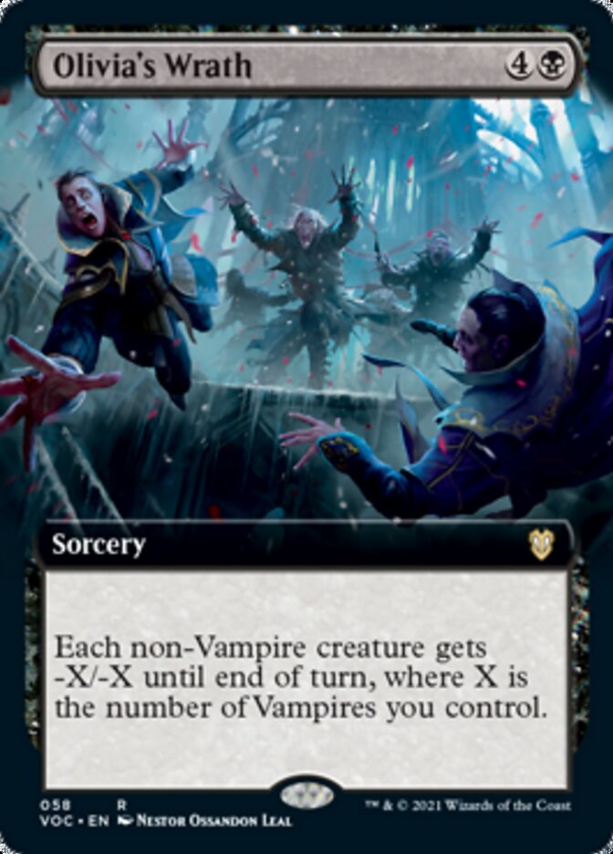 Olivia's Wrath (Extended Art) [Innistrad: Crimson Vow Commander] | Odin's Place