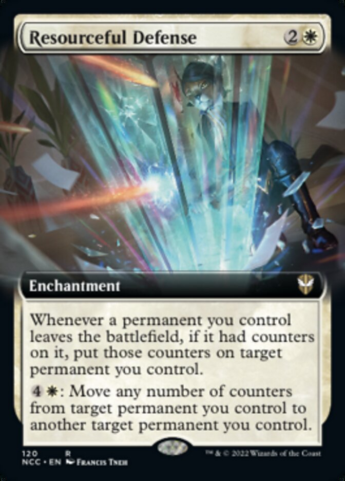 Resourceful Defense (Extended Art) [Streets of New Capenna Commander] | Odin's Place