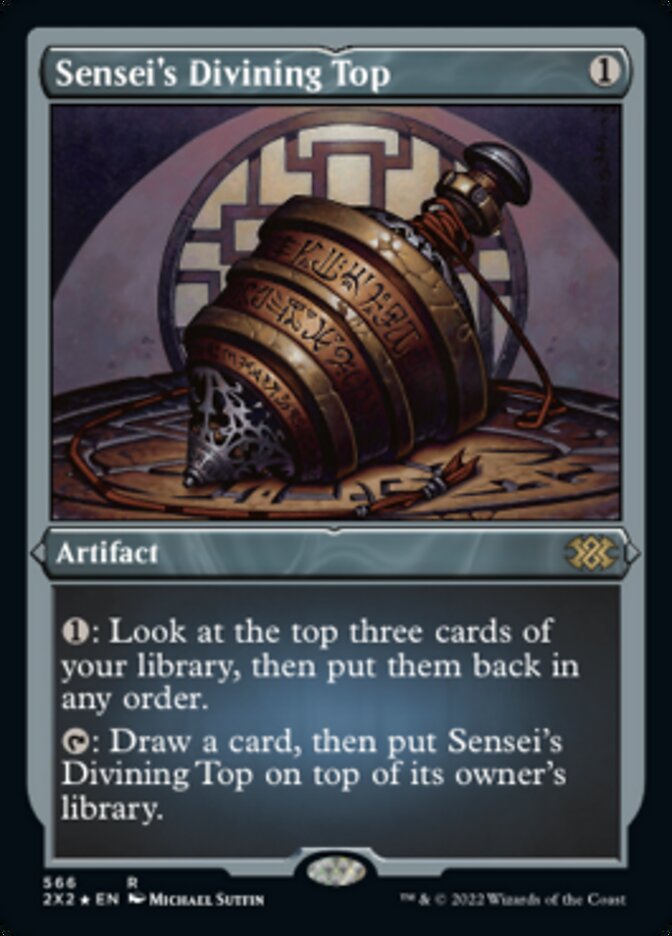 Sensei's Divining Top (Foil Etched) [Double Masters 2022] | Odin's Place