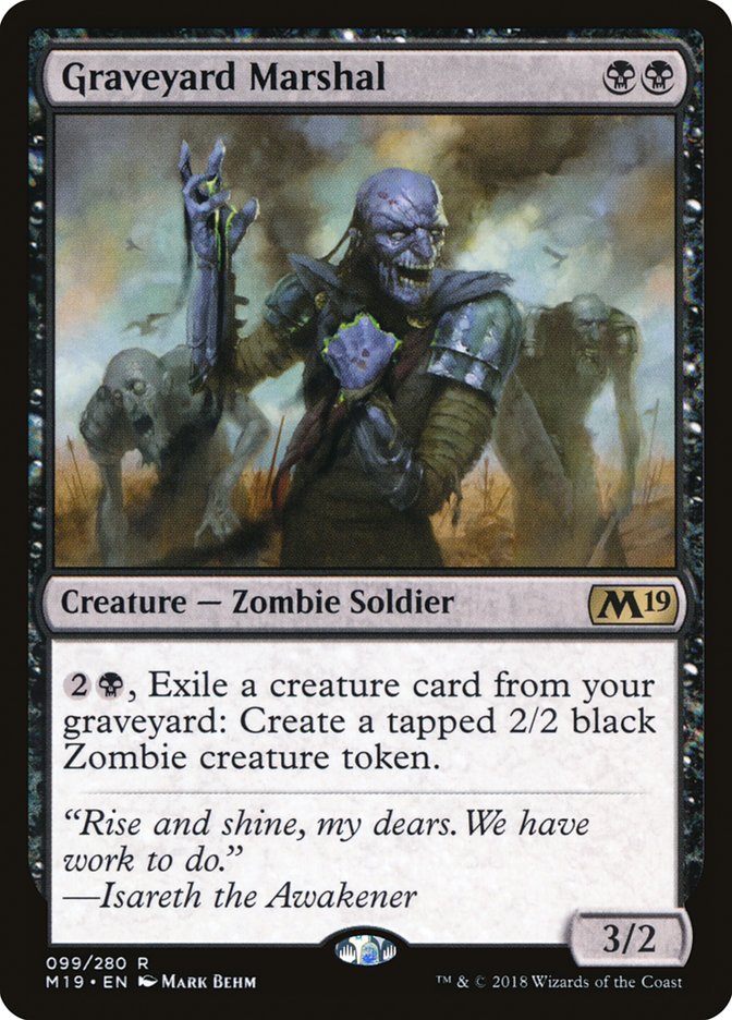 Graveyard Marshal (99) [Core Set 2019] | Odin's Place