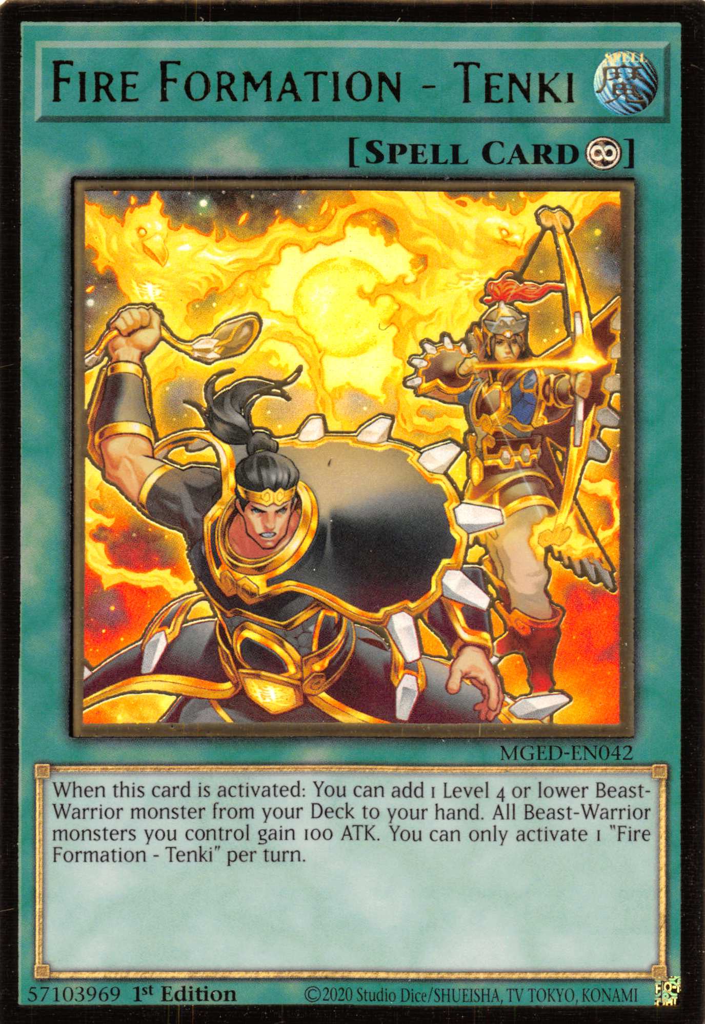 Fire Formation - Tenki [MGED-EN042] Gold Rare | Odin's Place