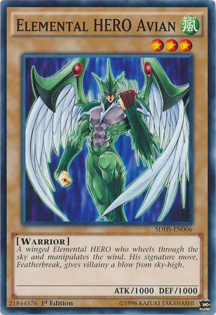 Elemental Hero Avian [SDHS-EN006] Common | Odin's Place
