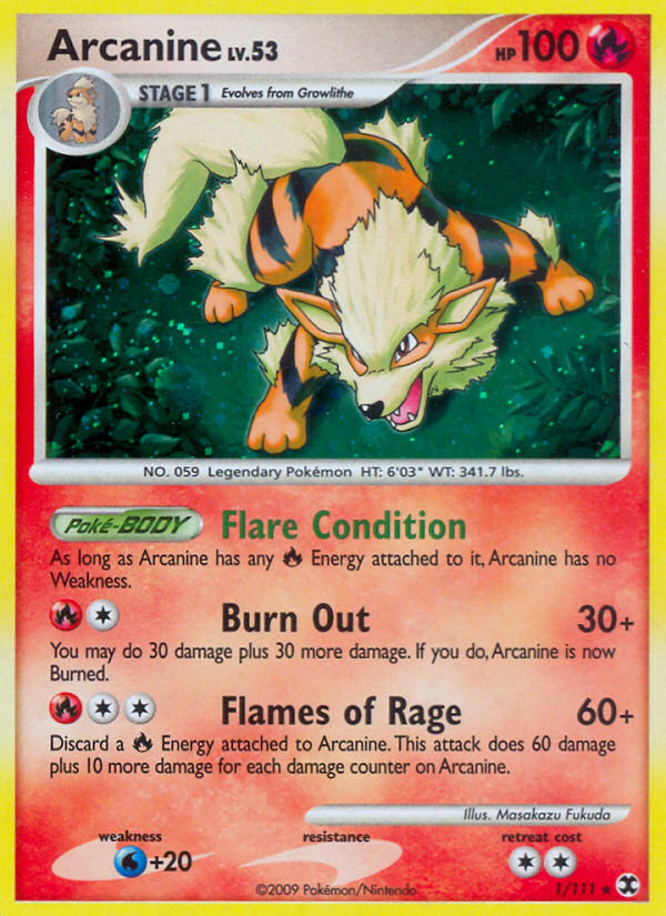Arcanine (1/111) [Platinum: Rising Rivals] | Odin's Place