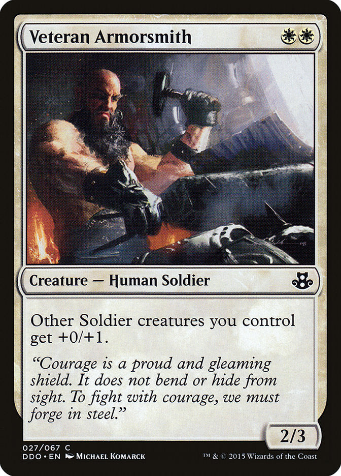 Veteran Armorsmith (27) [Duel Decks: Elspeth vs. Kiora] | Odin's Place