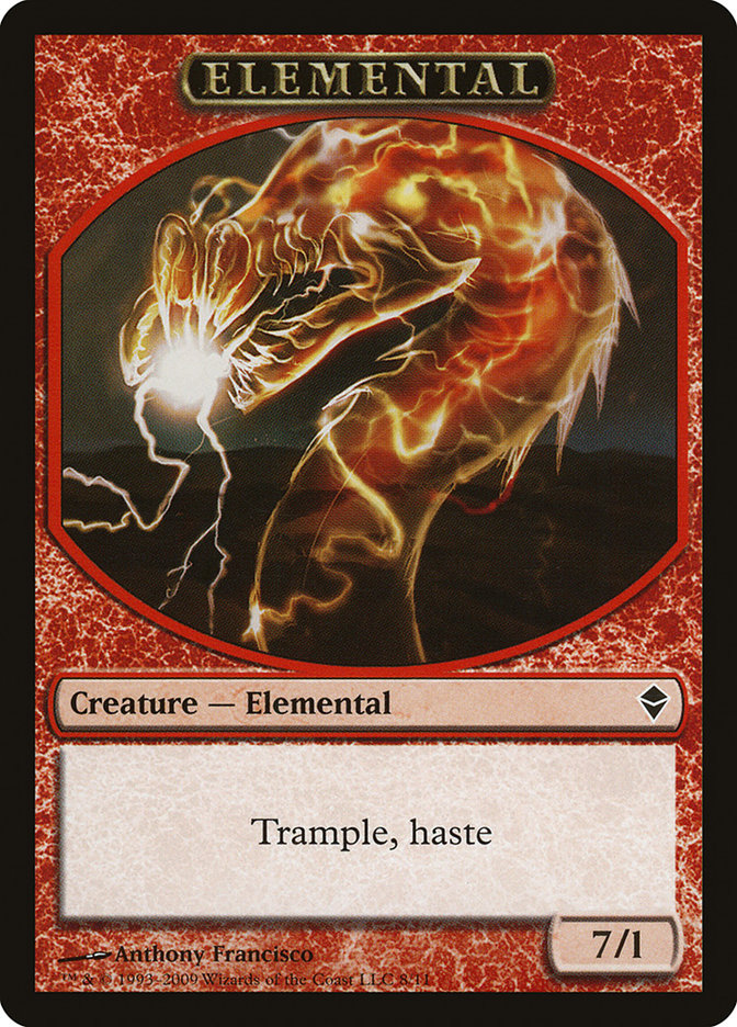 Elemental Token (8) [Zendikar Tokens] | Odin's Place