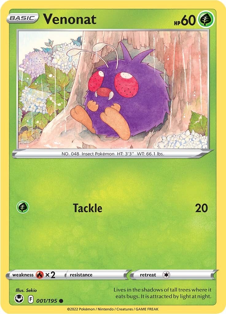 Venonat (001/195) [Sword & Shield: Silver Tempest] | Odin's Place