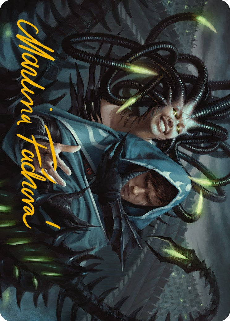 Phyrexian Arena Art Card (Gold-Stamped Signature) [Phyrexia: All Will Be One Art Series] | Odin's Place