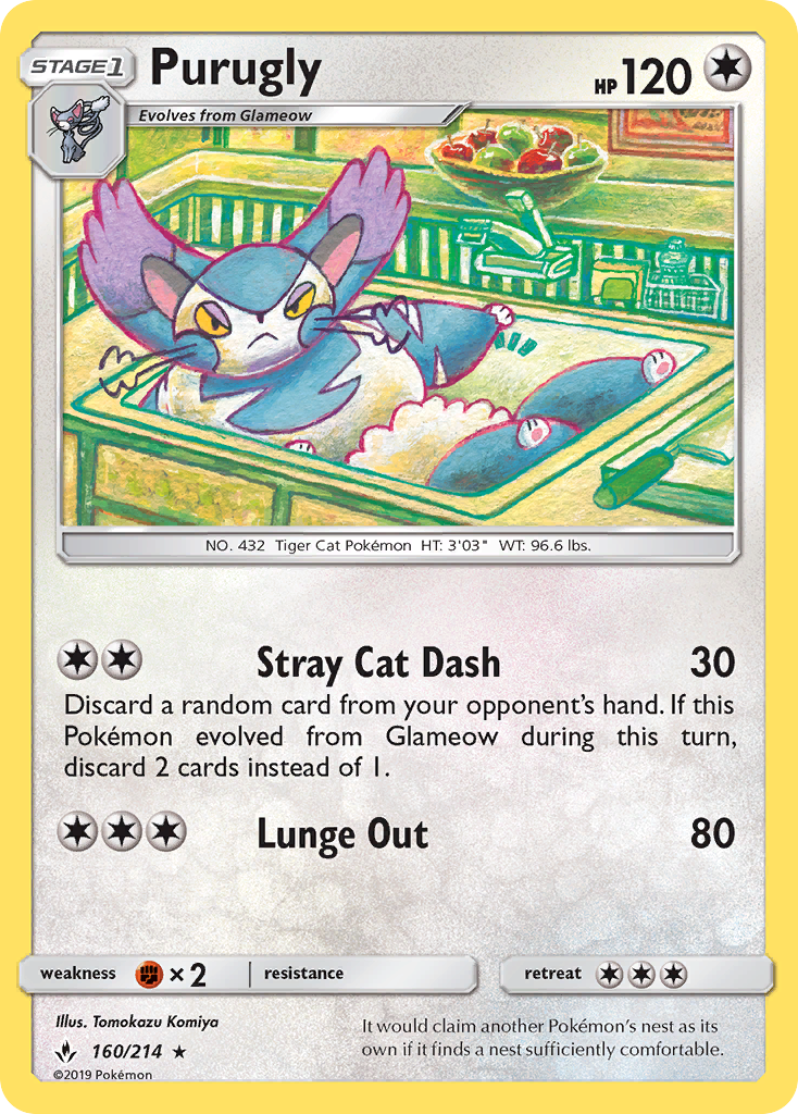 Purugly (160/214) [Sun & Moon: Unbroken Bonds] | Odin's Place