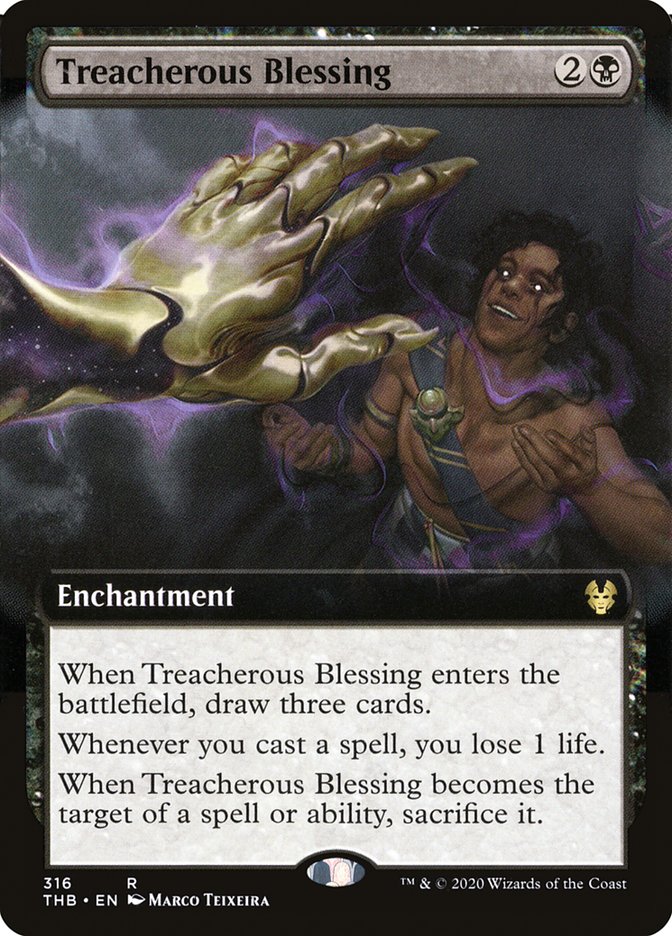 Treacherous Blessing (Extended Art) [Theros Beyond Death] | Odin's Place