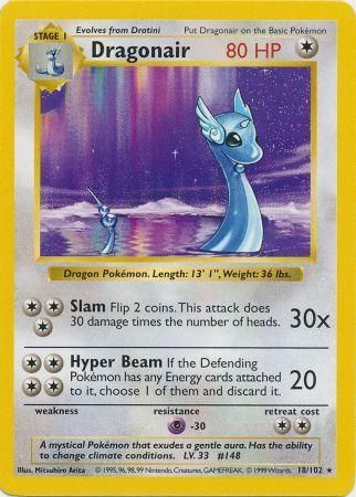 Dragonair (18/102) [Base Set Shadowless Unlimited] | Odin's Place