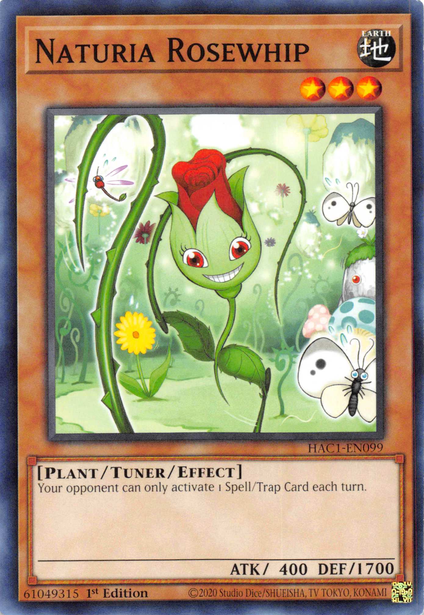 Naturia Rosewhip [HAC1-EN099] Common | Odin's Place