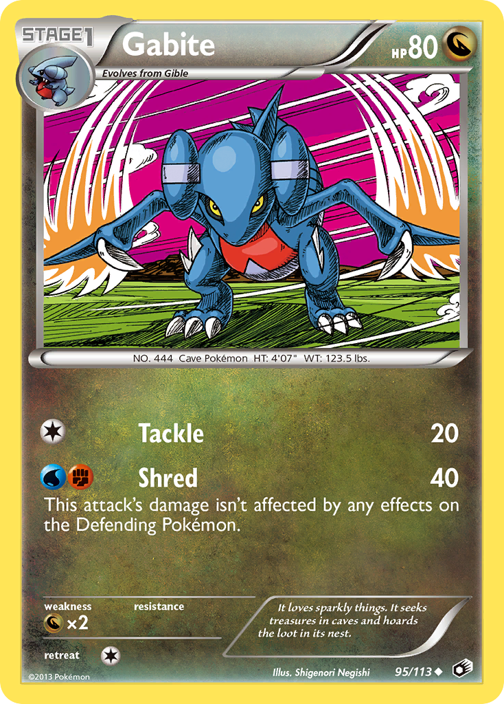 Gabite (95/113) [Black & White: Legendary Treasures] | Odin's Place