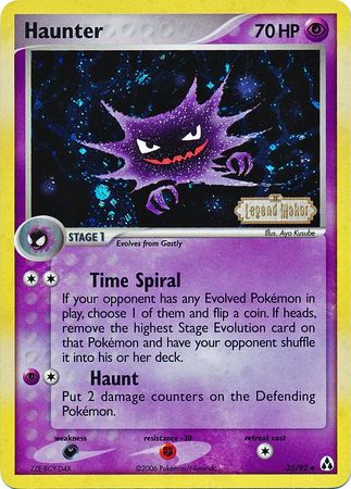 Haunter (35/92) (Stamped) [EX: Legend Maker] | Odin's Place