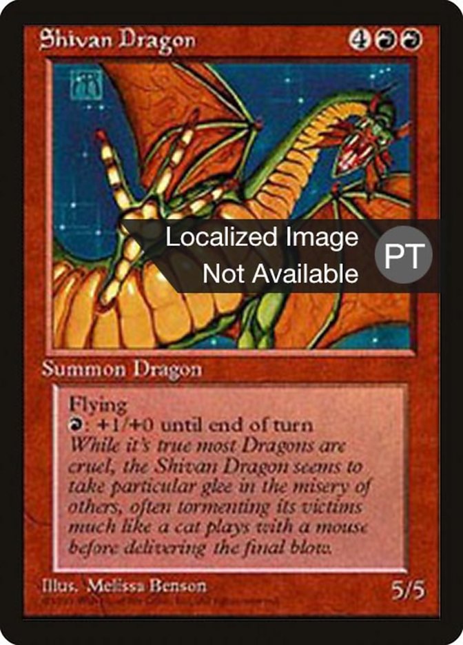Shivan Dragon [Fourth Edition (Foreign Black Border)] | Odin's Place
