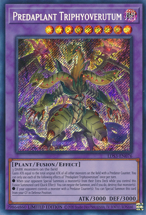 Predaplant Triphyoverutum [LDS3-EN076] Secret Rare | Odin's Place