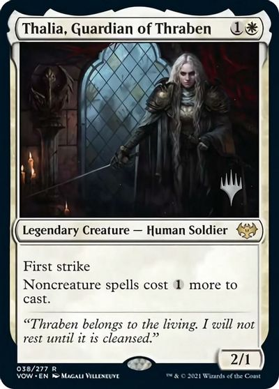 Thalia, Guardian of Thraben (Promo Pack) [Innistrad: Crimson Vow Promos] | Odin's Place