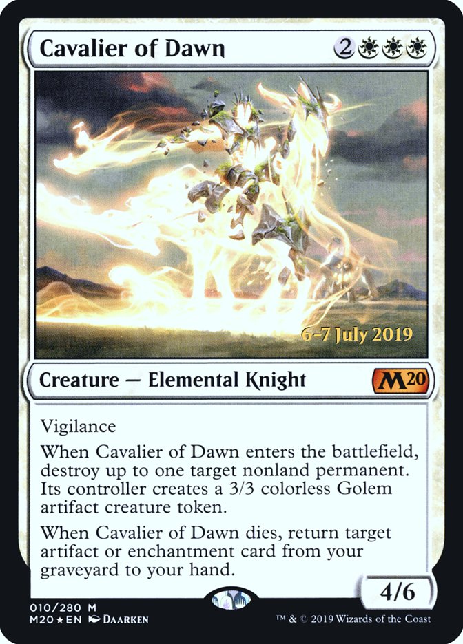 Cavalier of Dawn [Core Set 2020 Prerelease Promos] | Odin's Place