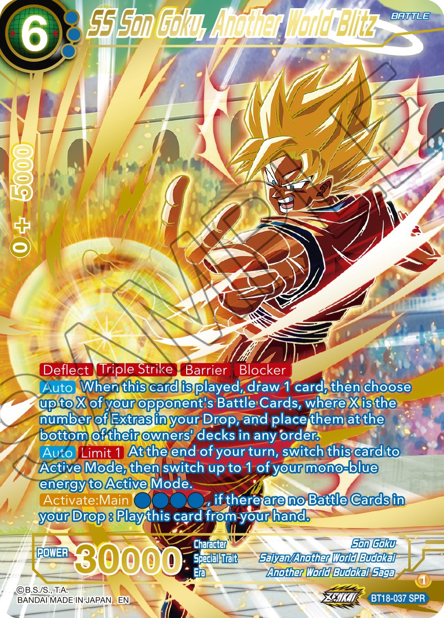 SS Son Goku, Another World Blitz (SPR) (BT18-037) [Dawn of the Z-Legends] | Odin's Place