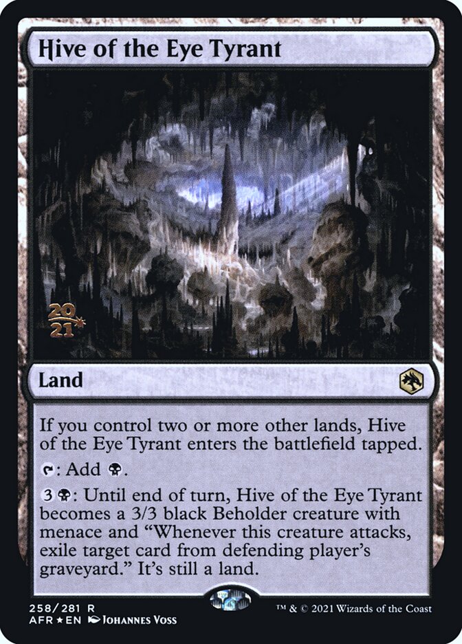 Hive of the Eye Tyrant [Dungeons & Dragons: Adventures in the Forgotten Realms Prerelease Promos] | Odin's Place
