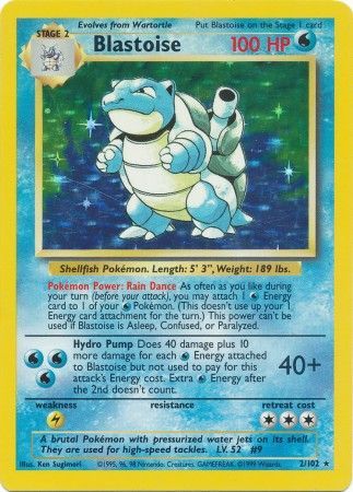 Blastoise (2/102) [Base Set Unlimited] | Odin's Place