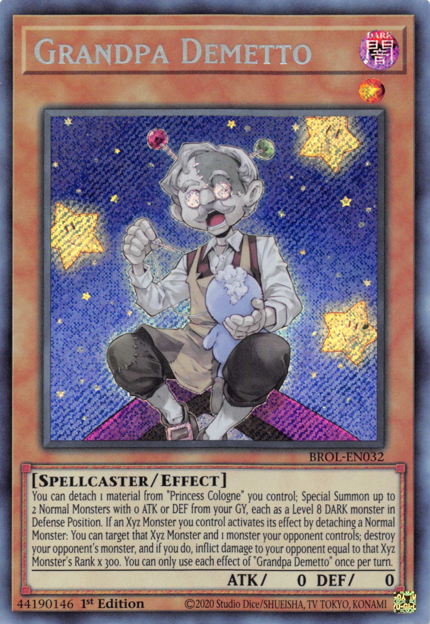Grandpa Demetto [BROL-EN032] Secret Rare | Odin's Place