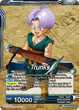 Trunks // Trunks, the Hero's Successor (BT14-031) [Cross Spirits] | Odin's Place