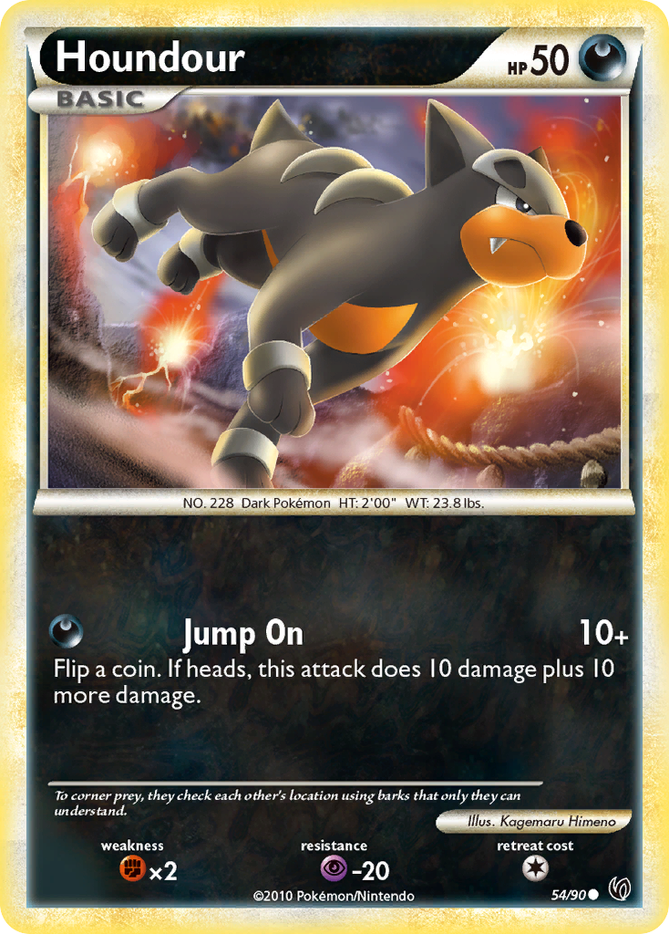 Houndour (54/90) [HeartGold & SoulSilver: Undaunted] | Odin's Place