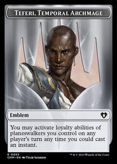 City's Blessing // Emblem - Teferi, Temporal Archmage Double-Sided Token [Commander Masters Tokens] | Odin's Place