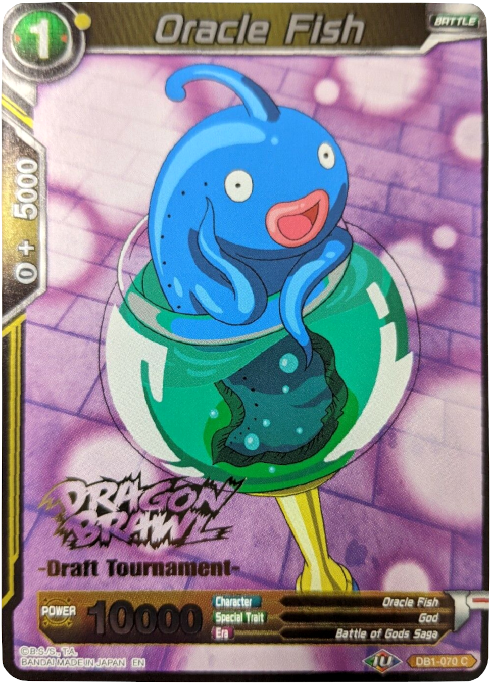 Oracle Fish (Dragon Brawl Draft Tournament Gold Stamped) (DB1-070) [Promotion Cards] | Odin's Place