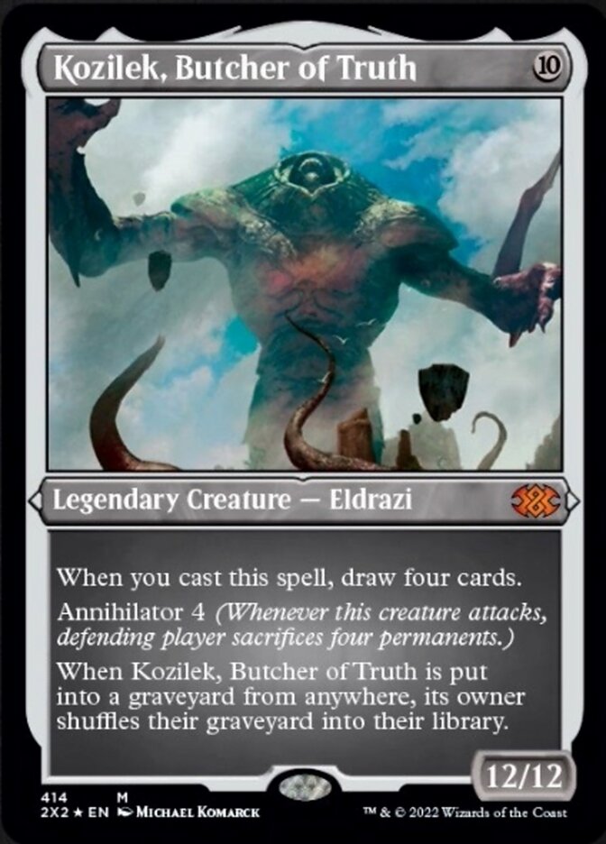 Kozilek, Butcher of Truth (Foil Etched) [Double Masters 2022] | Odin's Place