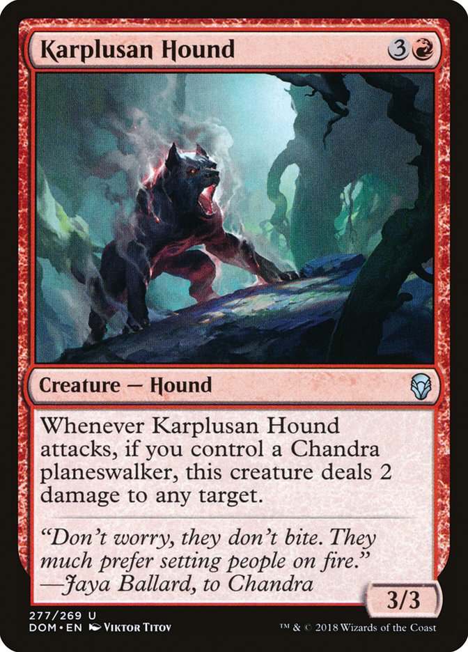 Karplusan Hound (277) [Dominaria] | Odin's Place