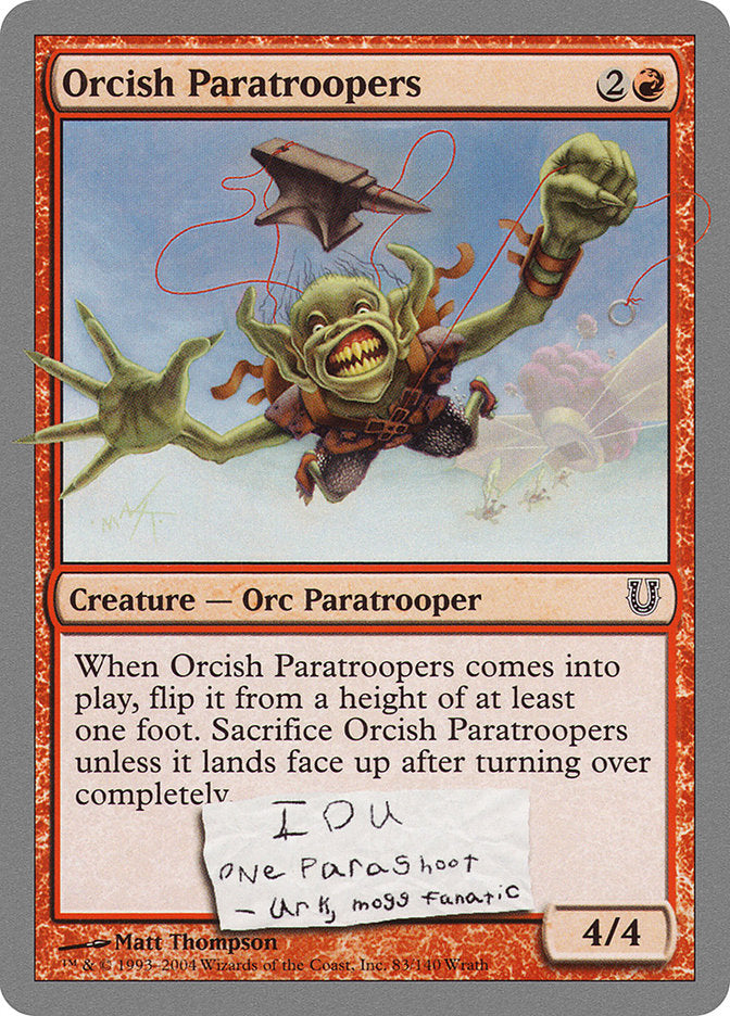 Orcish Paratroopers (83) [Unhinged] | Odin's Place